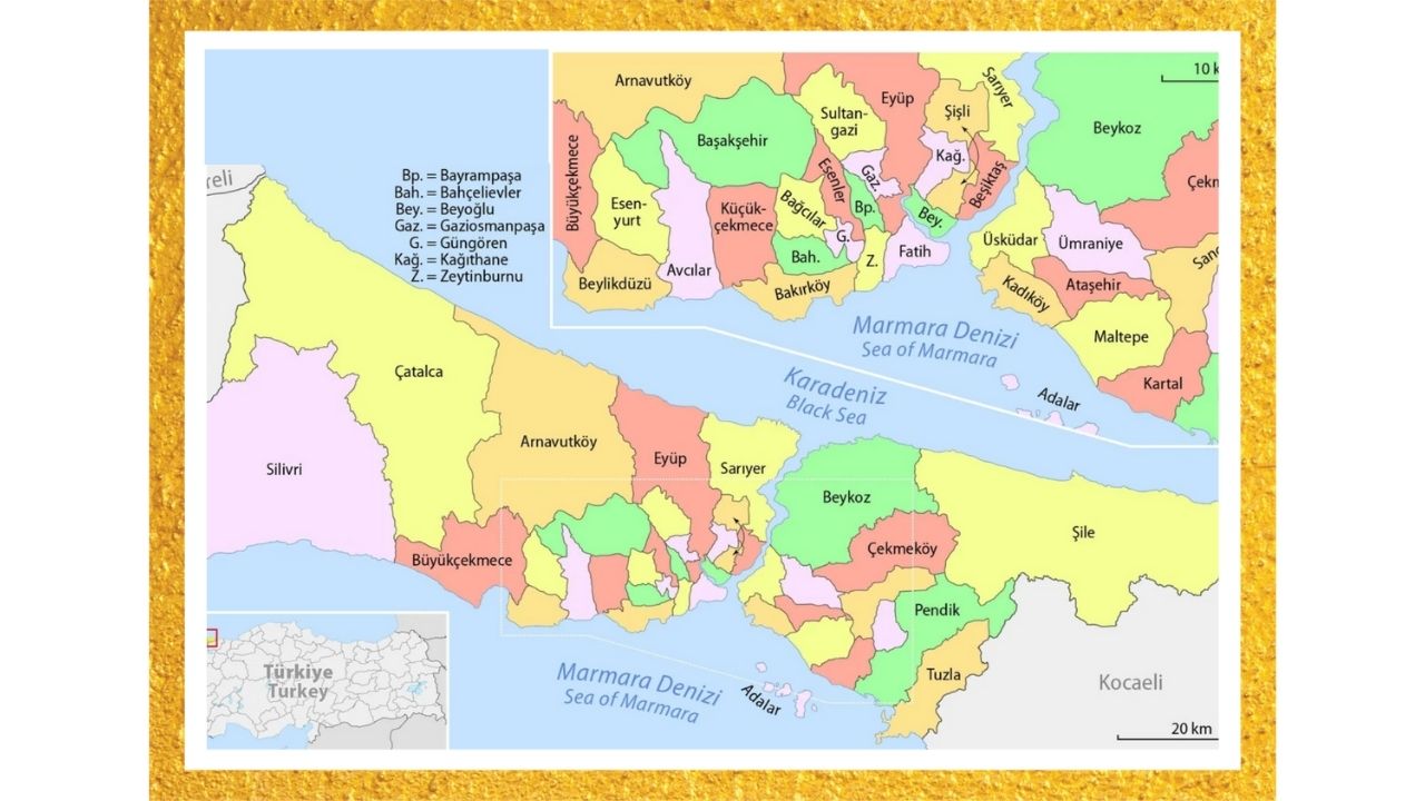İstanbul İlçe Haritası